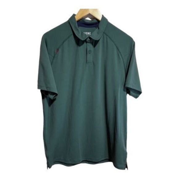 RHONE Other - Rhone Delta Pique Mens Golf Casual Polo Shirt Short Sleeve Green Size Large